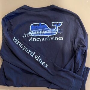 EUC long sleeve Vineyard Vines long sleeved T-shirt rowing design on back